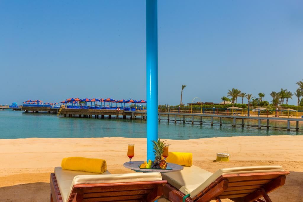 Hawaii Palm Resort & Aqua Park Hurghada Bagian luar foto