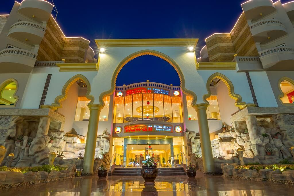 Hawaii Palm Resort & Aqua Park Hurghada Bagian luar foto