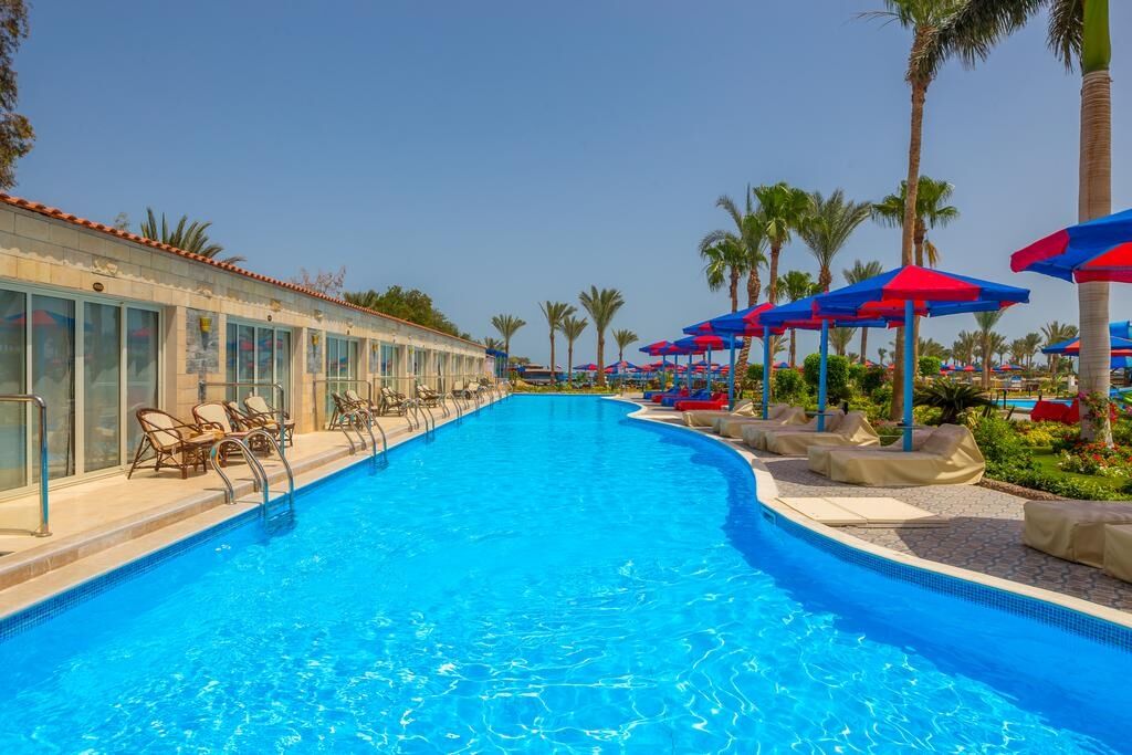 Hawaii Palm Resort & Aqua Park Hurghada Bagian luar foto